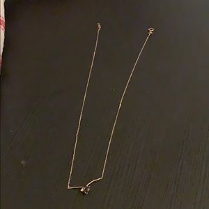 Sapphire gold necklace